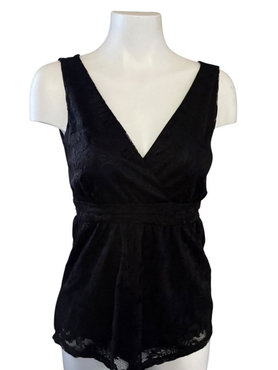 Ricki's Tops - Ricki’s Lace overlay Top,  V neck, Dressy or casual. Sz XS, good condition